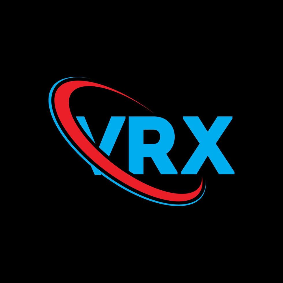 vrx logotyp. vrx brev. vrx bokstavslogotypdesign. initialer vrx logotyp länkad med cirkel och versaler monogram logotyp. vrx typografi för teknik, företag och fastighetsmärke. vektor