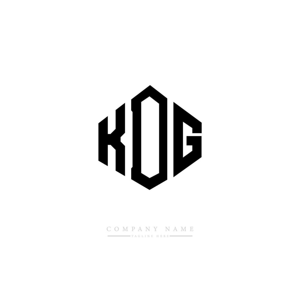 kdg-Brief-Logo-Design mit Polygonform. kdg-Polygon- und Würfelform-Logo-Design. kdg Sechseck-Vektor-Logo-Vorlage in weißen und schwarzen Farben. kdg-monogramm, geschäfts- und immobilienlogo. vektor