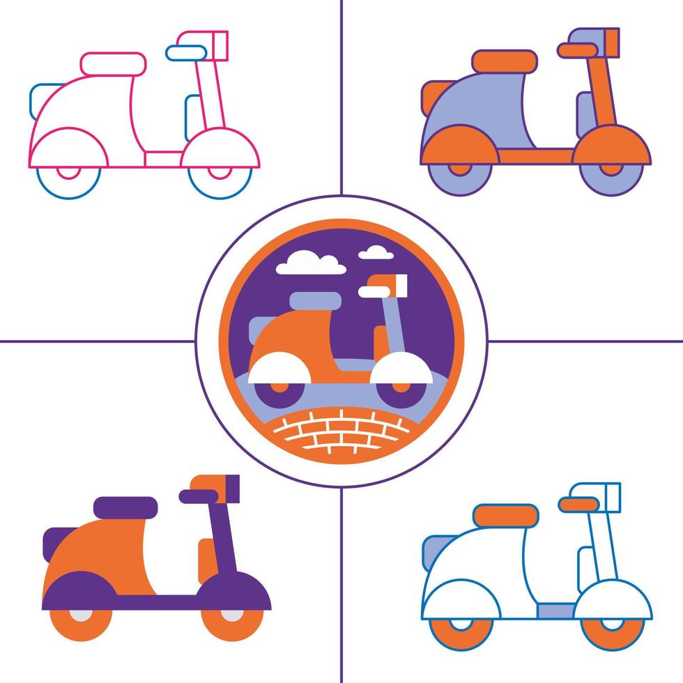transport element vektor konst illustration