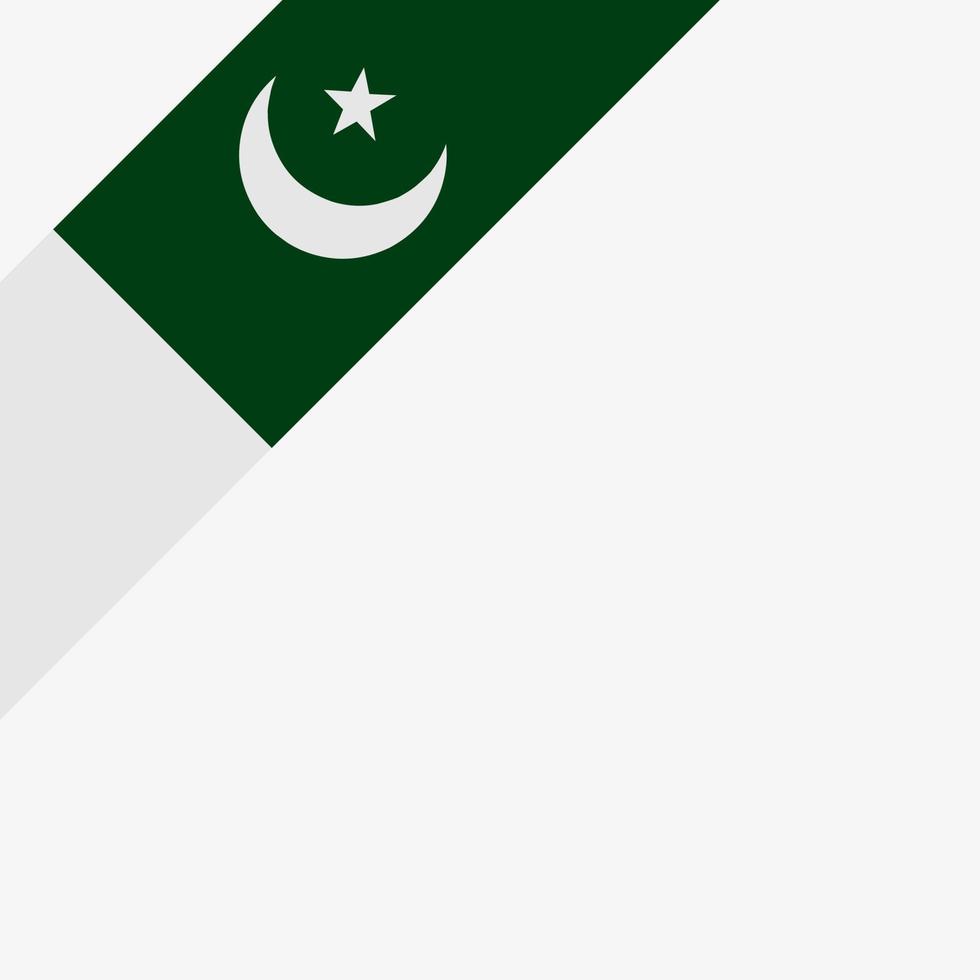 tom vit bakgrund med pakistan flagga för pakistan viktig dag designmall vektor