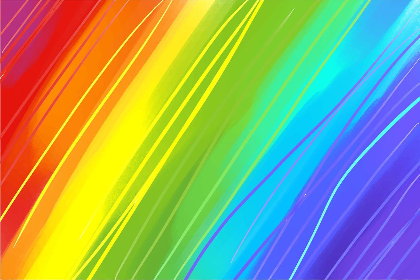 Acrylhintergrund, in den Farben des Regenbogens, mehrfarbig, mit ausgeprägten Farbstrichen, Streifen und Farblinien, Kunst, Hintergrund für ein Banner vektor