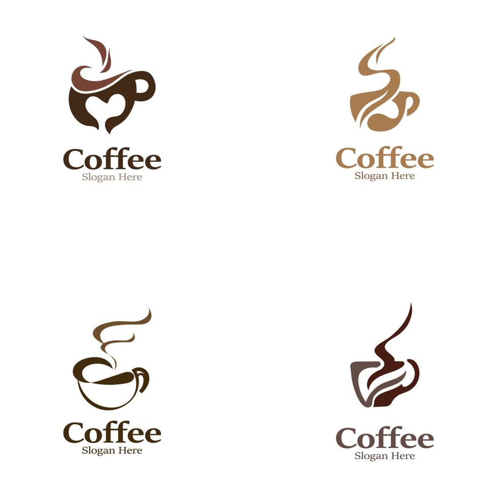 Kaffee-Logo-Bild. kreative vektordesign-ideenillustration vektor