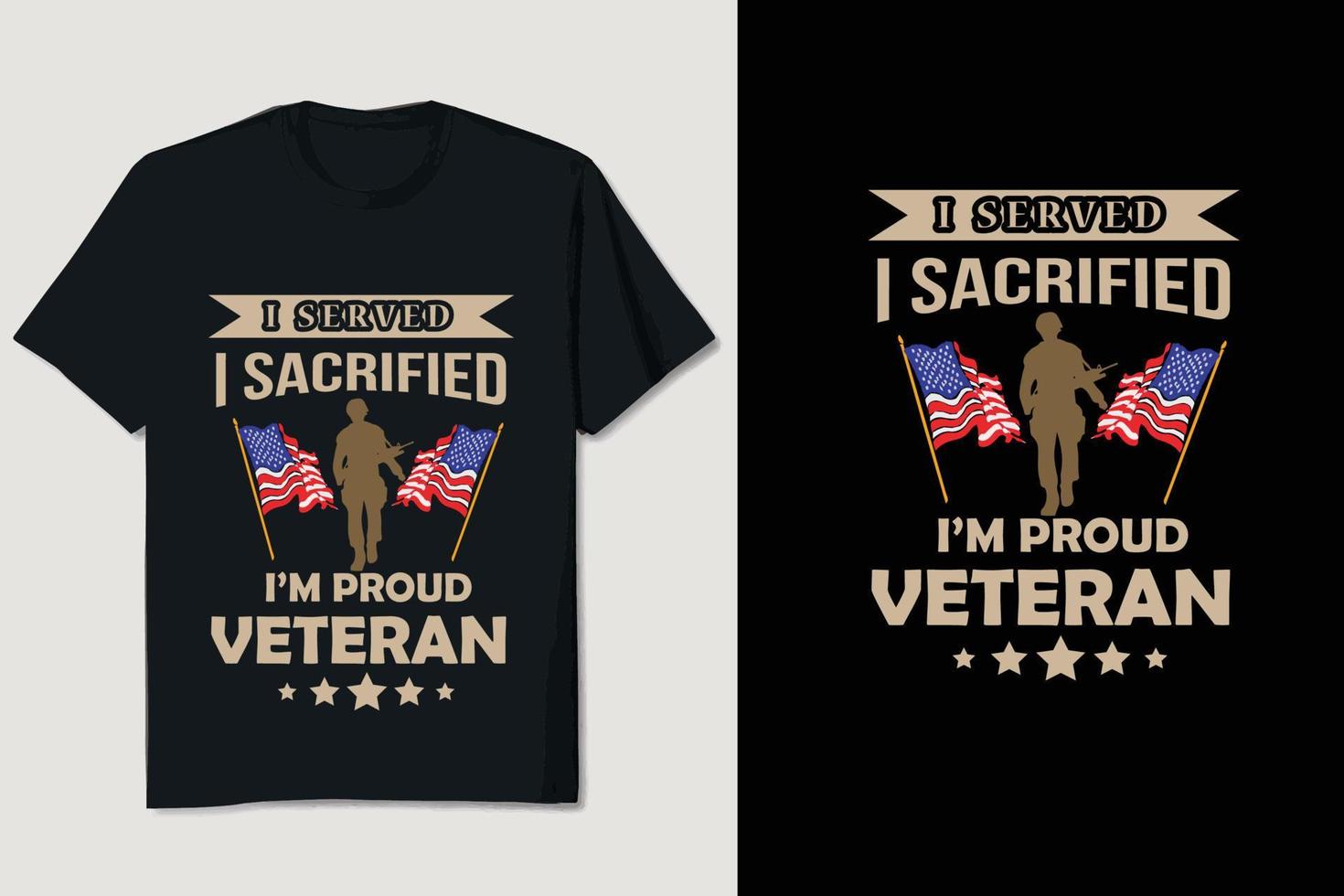 veteran t-shirt design vektor