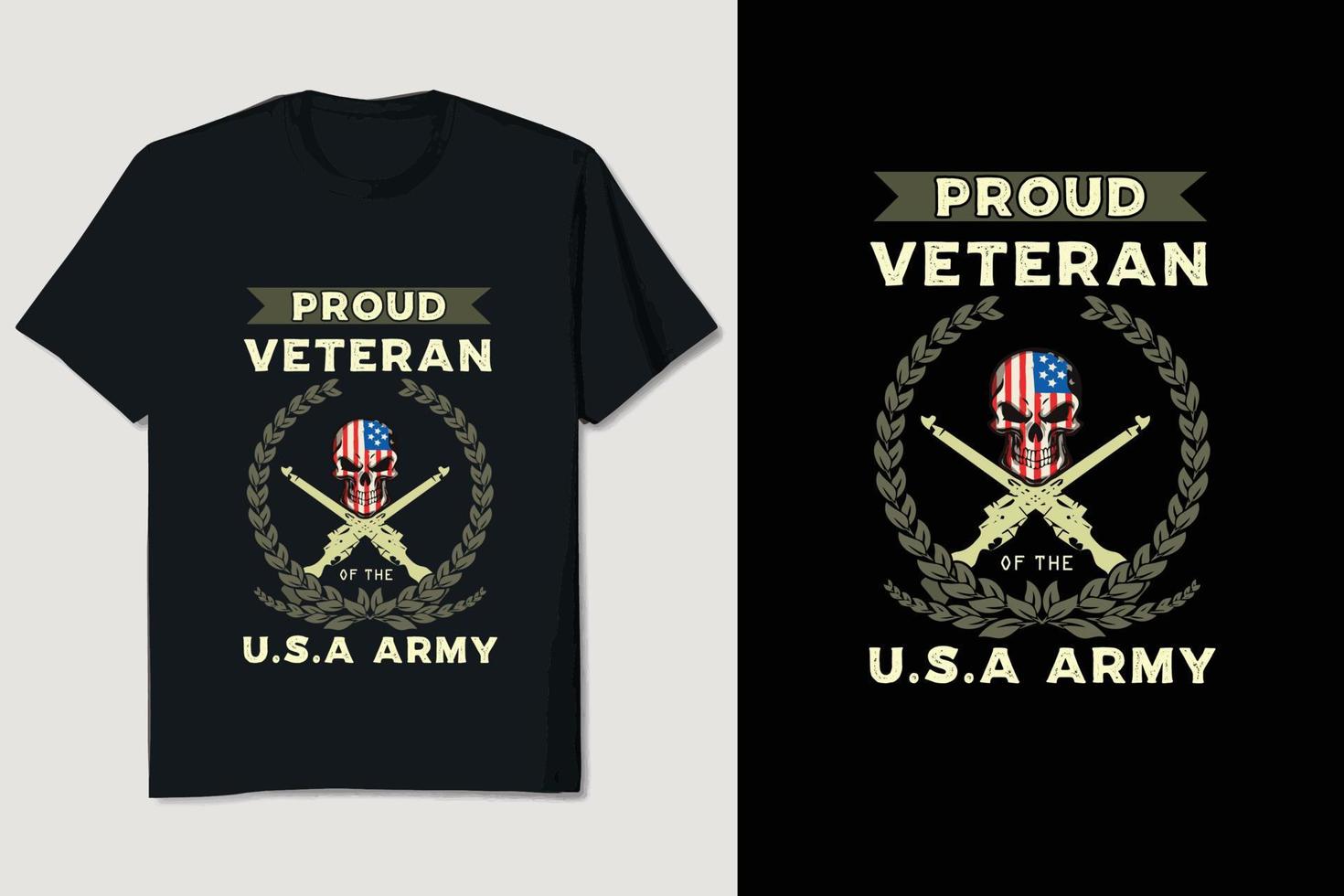 Veteranen-T-Shirt-Design vektor