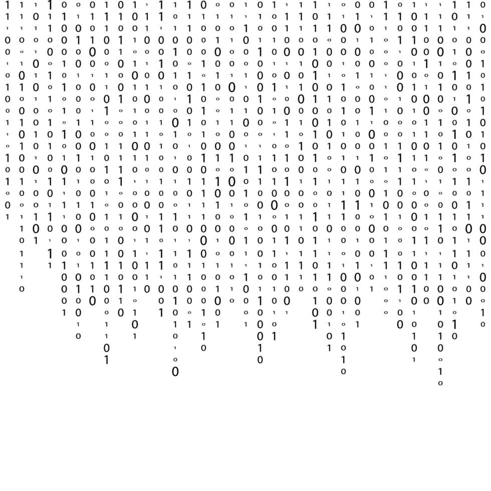 Matrix-Hintergrund. binäre Code-Matrix. Datentechnik. vektor