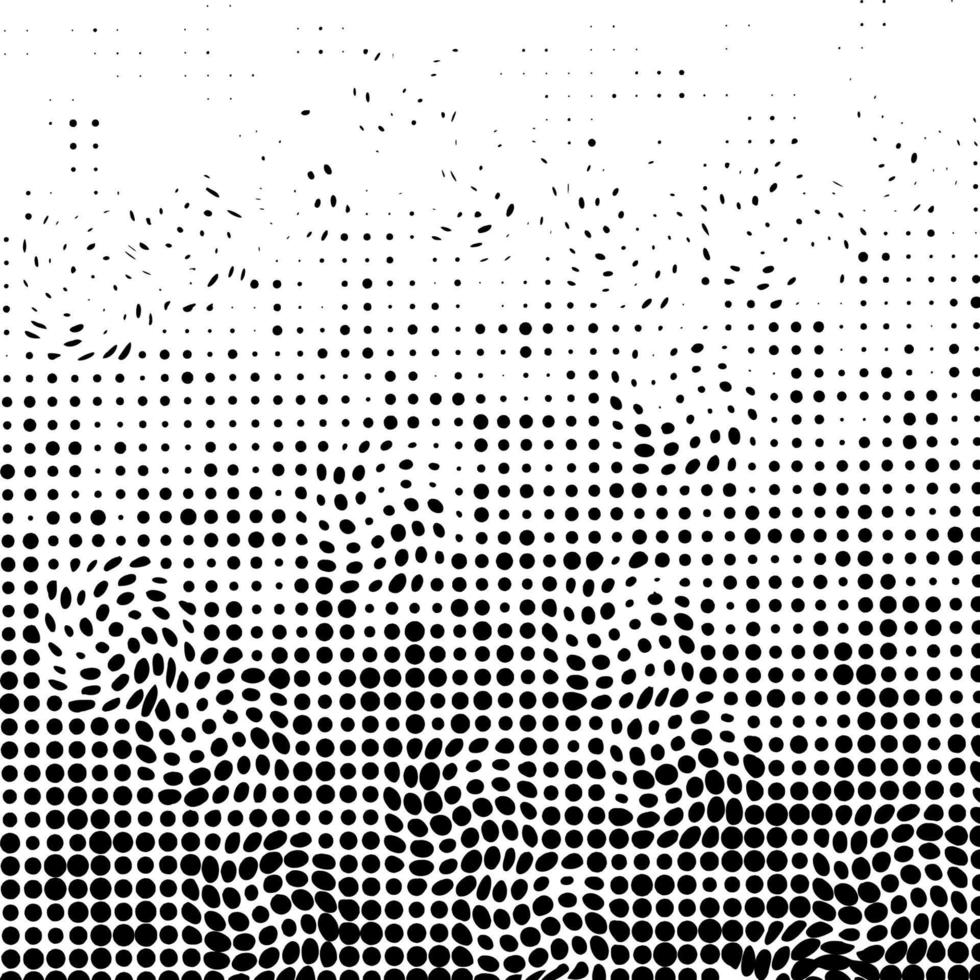 abstraktes futuristisches halbtonmuster. Schwarz-Weiß-abstrakten Hintergrund. Halbton-Effekt. vektor
