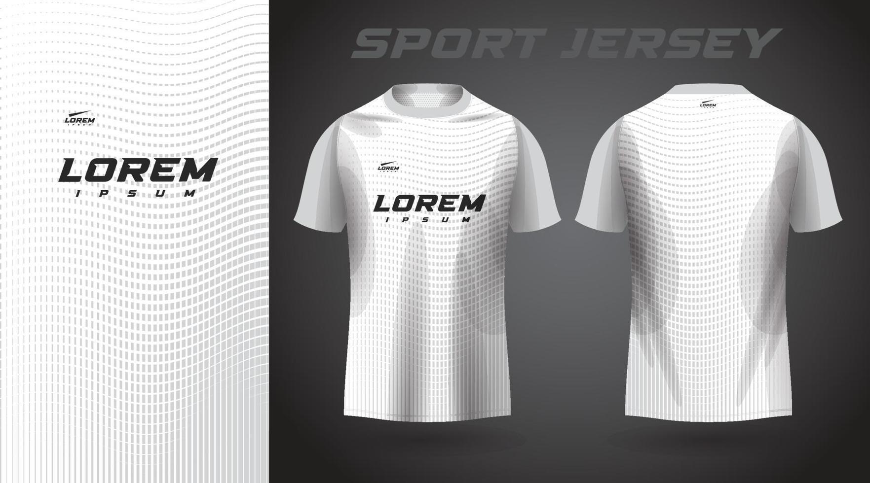 weißes T-Shirt Sport-Jersey-Design vektor