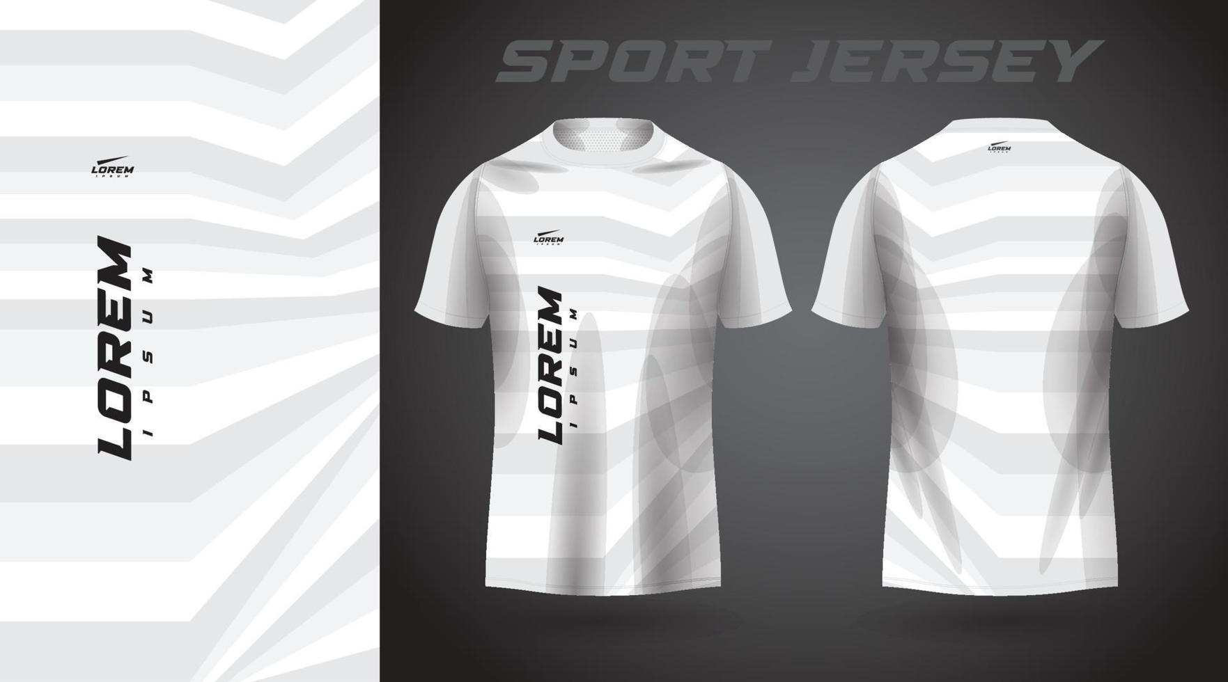 vit t-shirt design av sporttröja vektor