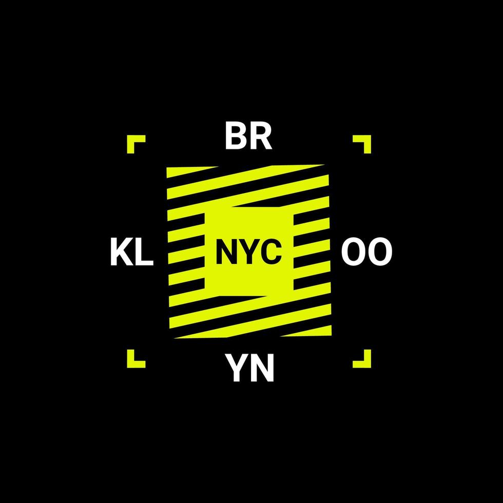 Brooklyn-Schreibdesign, geeignet für den Siebdruck von T-Shirts, Kleidung, Jacken und anderen vektor