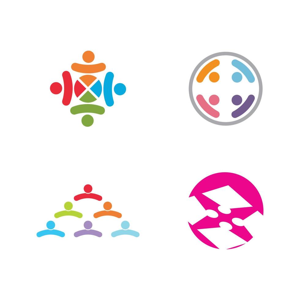 Adoption und Community Care Logo Vorlage Vektor Icon