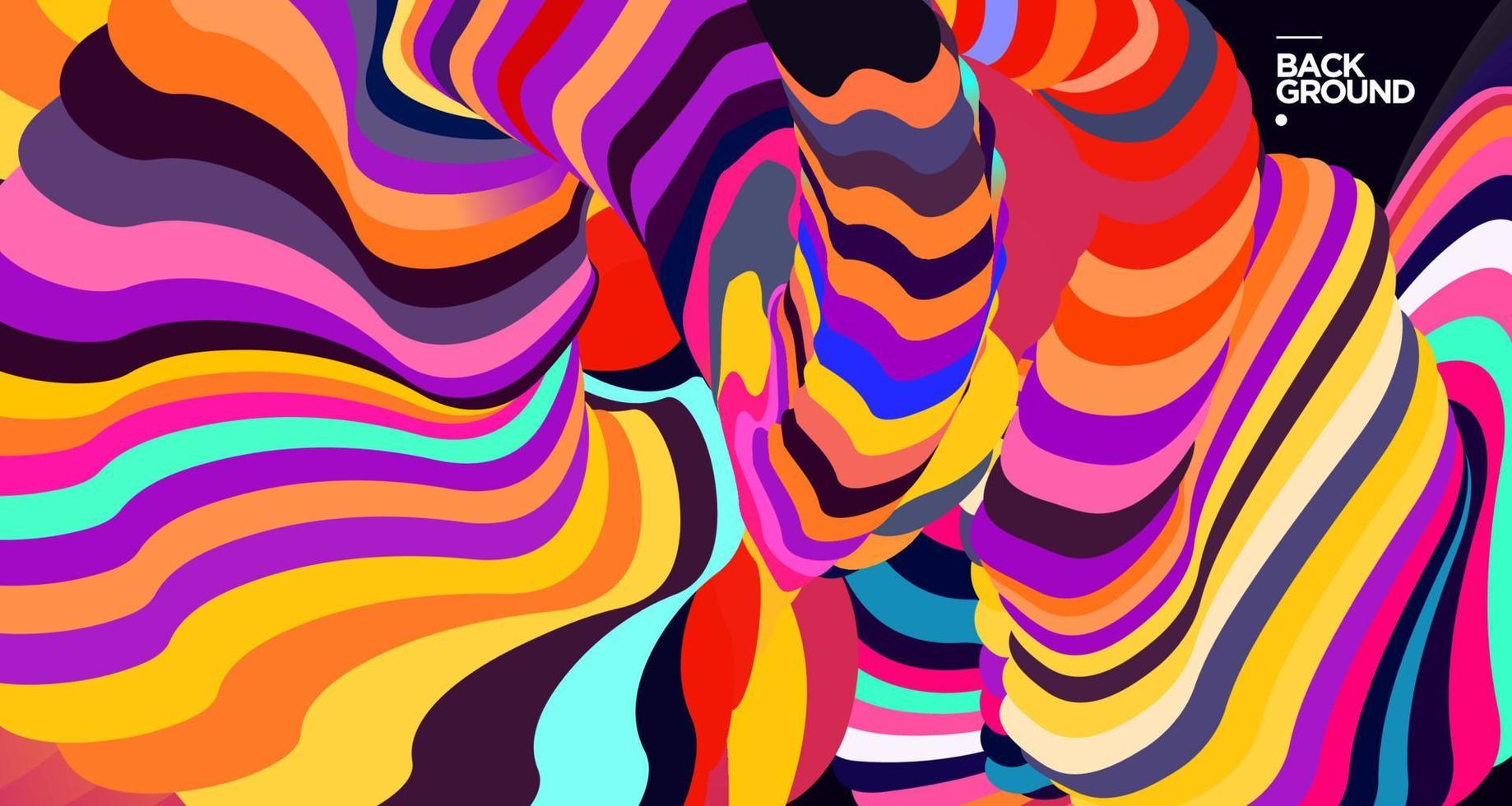 vektor färgglada abstrakt flytande bakgrund för banner mall