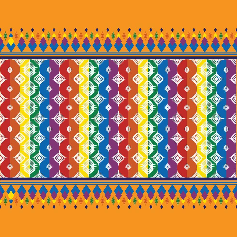 vackert broderi.geometriskt etniskt orientaliskt mönster traditionellt på svart bakgrund.aztekisk stil, abstrakt, vektor, illustration.design för textur, tyg, mode kvinnor som bär, kläder, tryck. vektor