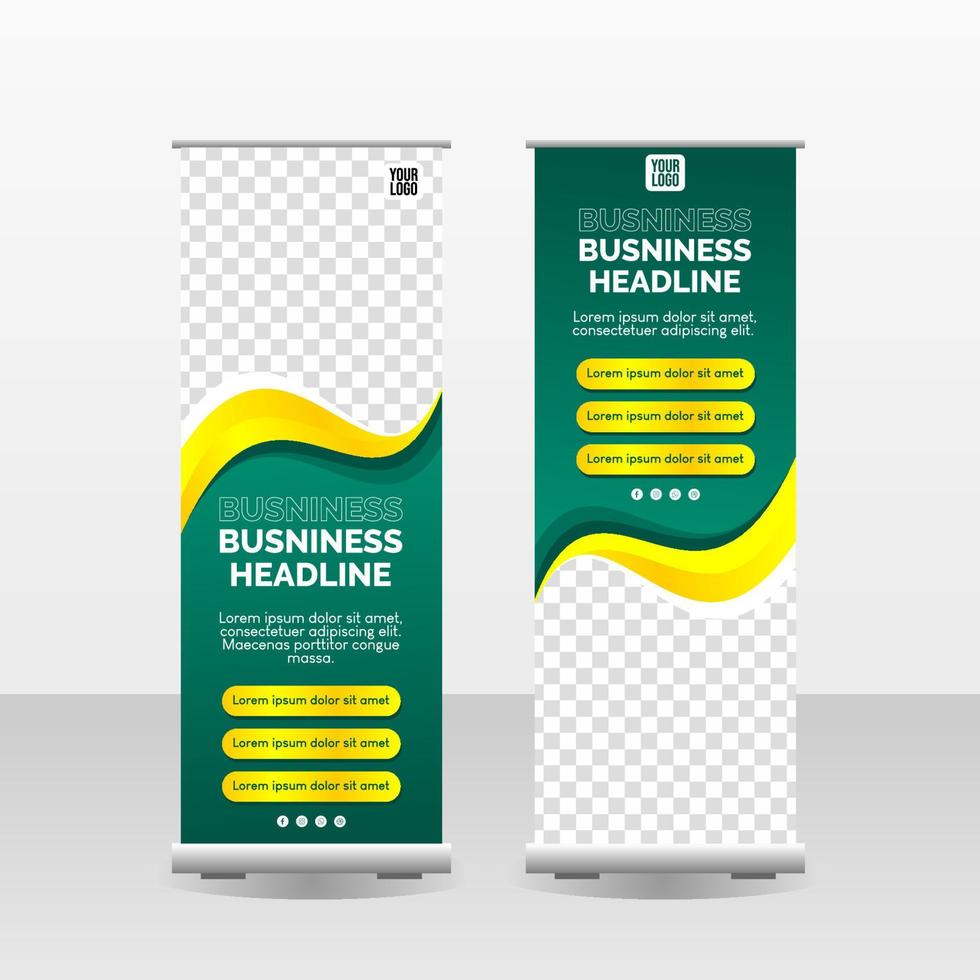 business roll up banner mall vektor