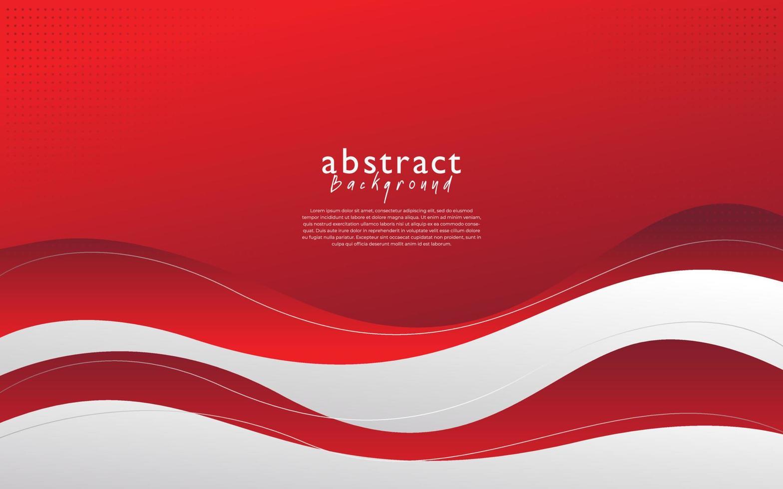 röd vit modern abstrakt bakgrundsdesign vektor