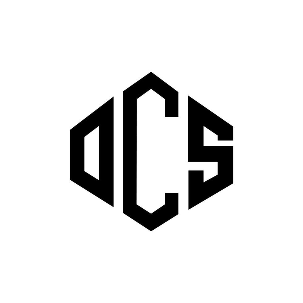 ocs-Buchstaben-Logo-Design mit Polygonform. ocs Polygon- und Würfelform-Logo-Design. ocs Sechseck-Vektor-Logo-Vorlage in weißen und schwarzen Farben. ocs-monogramm, geschäfts- und immobilienlogo. vektor