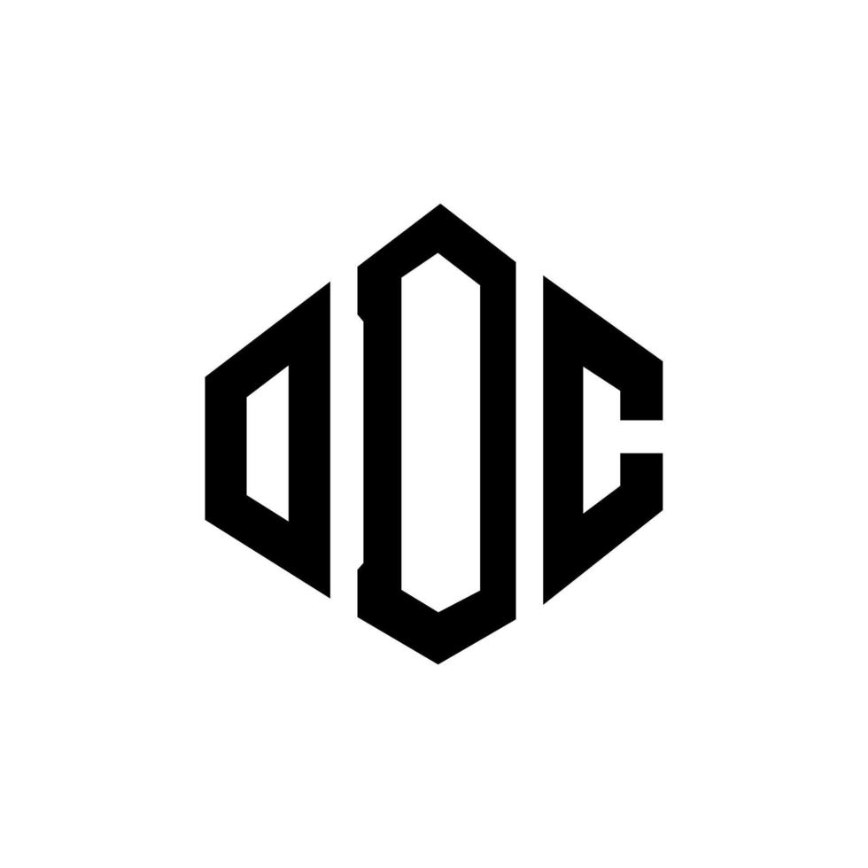 odc-Buchstaben-Logo-Design mit Polygonform. odc-polygon- und würfelform-logo-design. odc Sechseck-Vektor-Logo-Vorlage in weißen und schwarzen Farben. odc-monogramm, geschäfts- und immobilienlogo. vektor