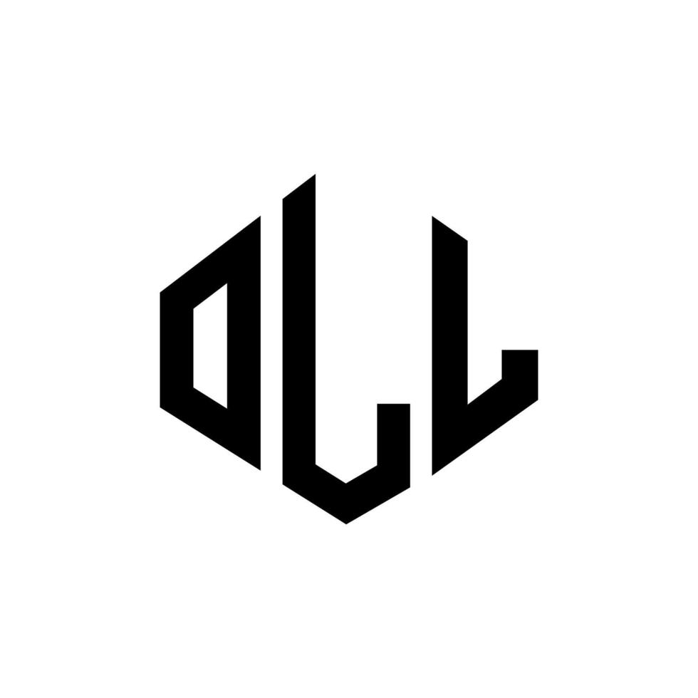 Oll-Buchstaben-Logo-Design mit Polygonform. olles Polygon- und Würfelform-Logo-Design. oll Sechseck-Vektor-Logo-Vorlage in weißen und schwarzen Farben. olles Monogramm, Geschäfts- und Immobilienlogo. vektor