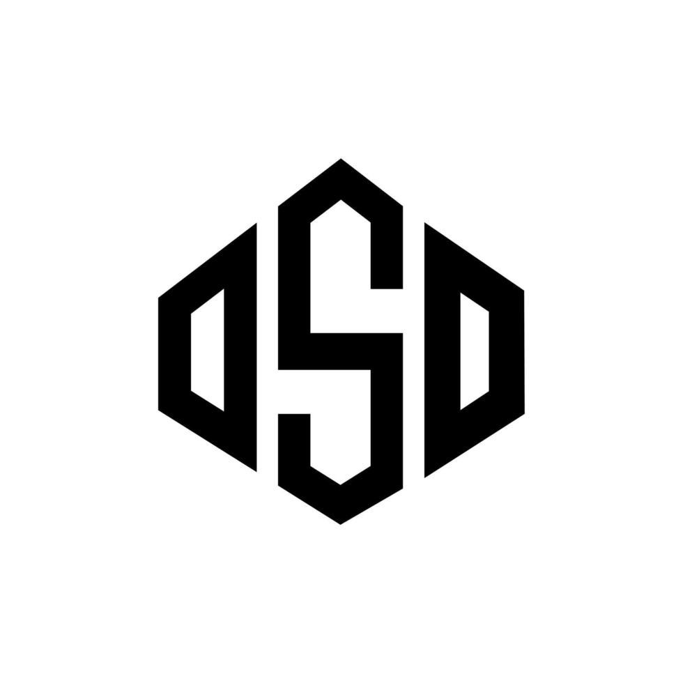 oso-Buchstaben-Logo-Design mit Polygonform. oso Polygon- und Würfelform-Logo-Design. oso Sechseck-Vektor-Logo-Vorlage in weißen und schwarzen Farben. oso-monogramm, geschäfts- und immobilienlogo. vektor