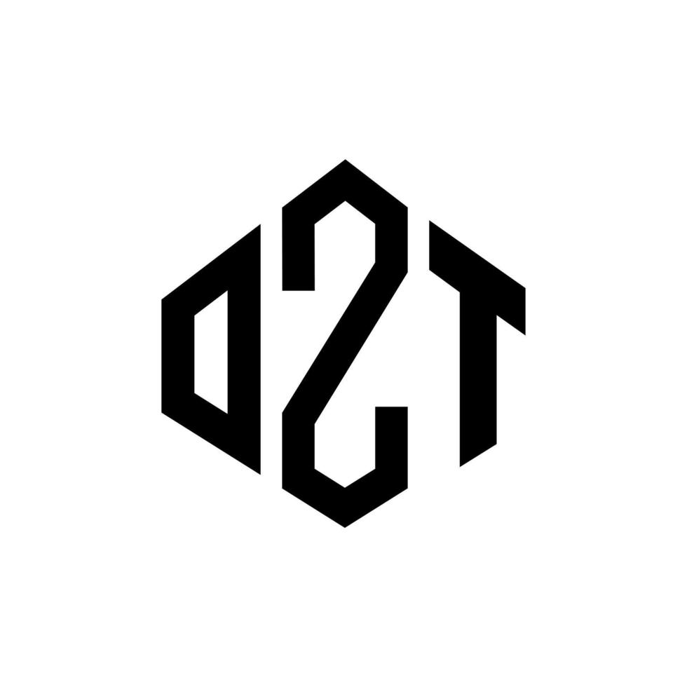ozt-Buchstaben-Logo-Design mit Polygonform. ozt Polygon- und Würfelform-Logo-Design. ozt Sechseck-Vektor-Logo-Vorlage in weißen und schwarzen Farben. ozt-Monogramm, Geschäfts- und Immobilienlogo. vektor