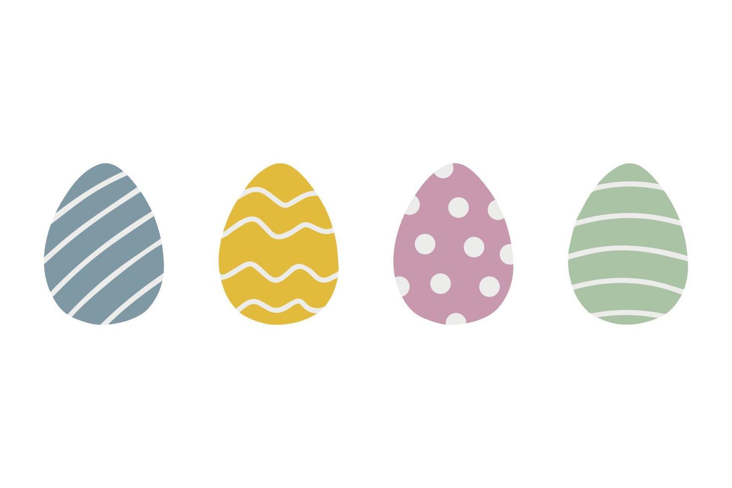 Hintergrund mit Cartoon verzierten Eiern. vektorillustration grußkarte, anzeige, förderung, plakat, flyer, webbanner, artikel. vektor