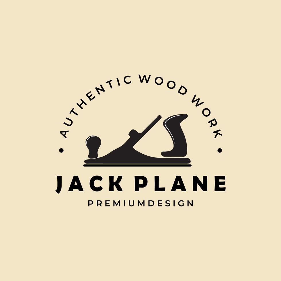 jack plan vintage logotyp vektor malldesign