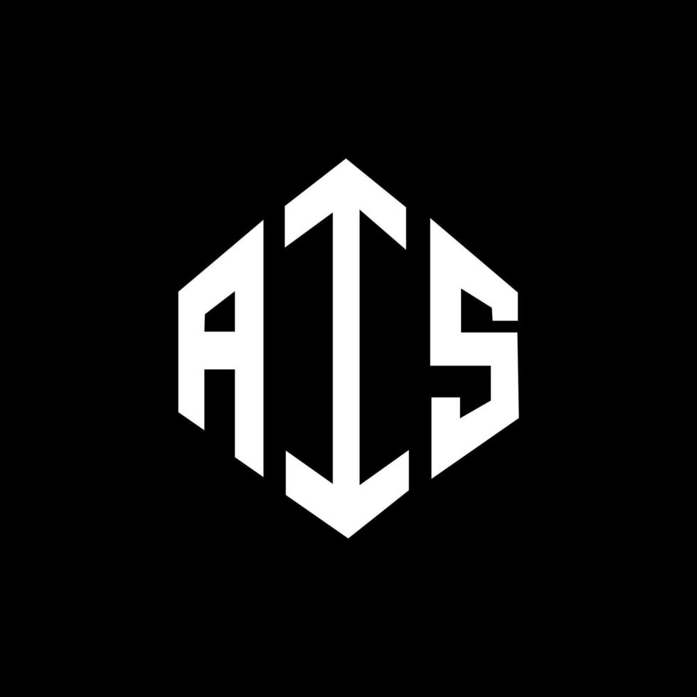 ais bokstavslogotypdesign med polygonform. ais polygon och kubform logotypdesign. ais hexagon vektor logotyp mall vita och svarta färger. ais monogram, affärs- och fastighetslogotyp.