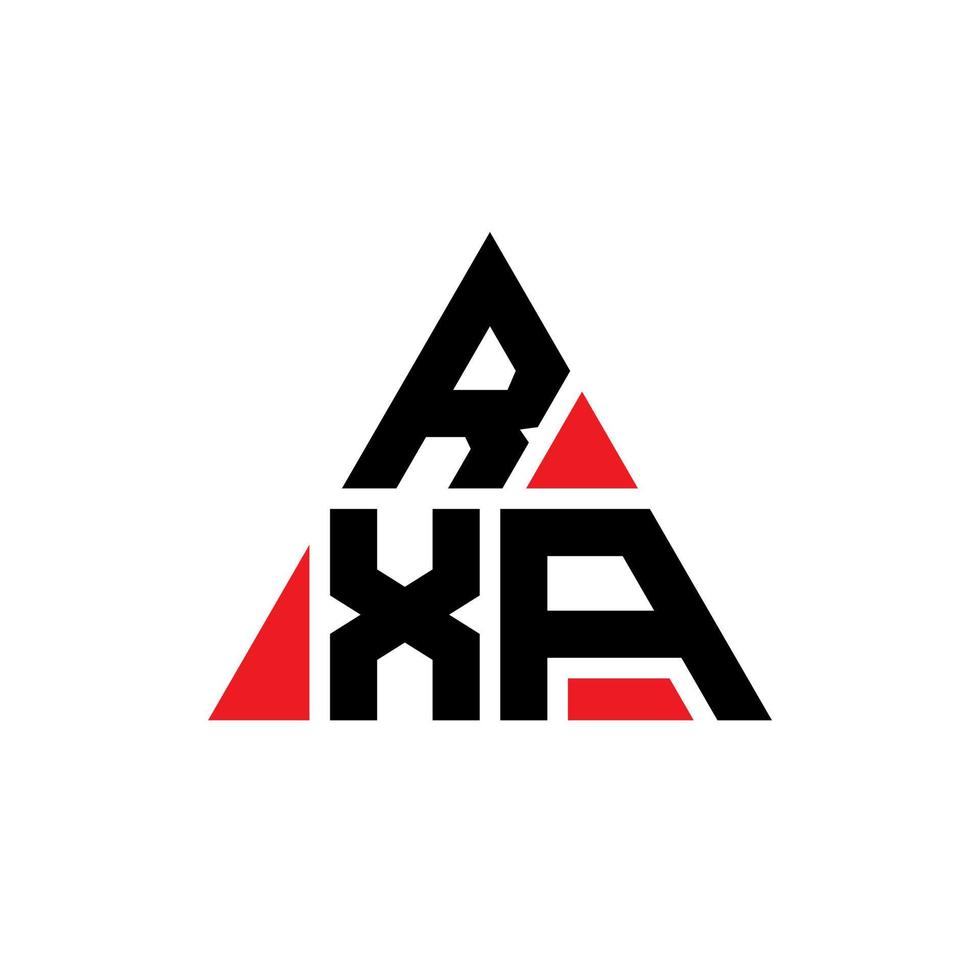 rxa Dreiecksbuchstaben-Logo-Design mit Dreiecksform. rxa dreieck logo design monogramm. rxa-Dreieck-Vektor-Logo-Vorlage mit roter Farbe. rxa dreieckiges logo einfaches, elegantes und luxuriöses logo. vektor