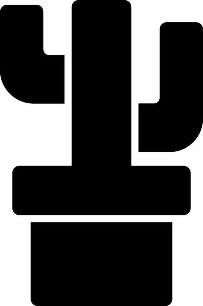 Kakteen-Glyphe-Symbol vektor