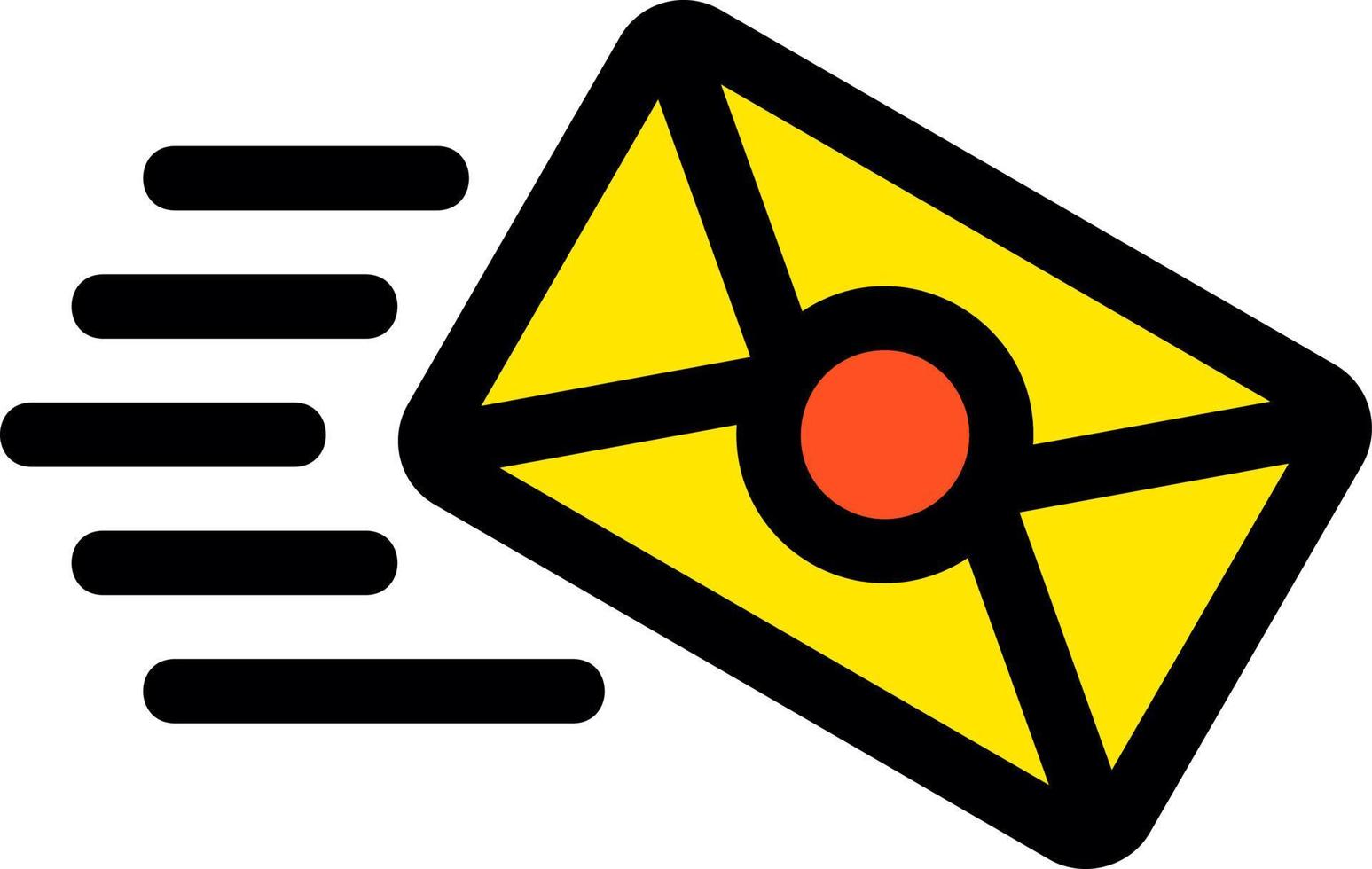 E-Mail-Zeile gefülltes Symbol vektor