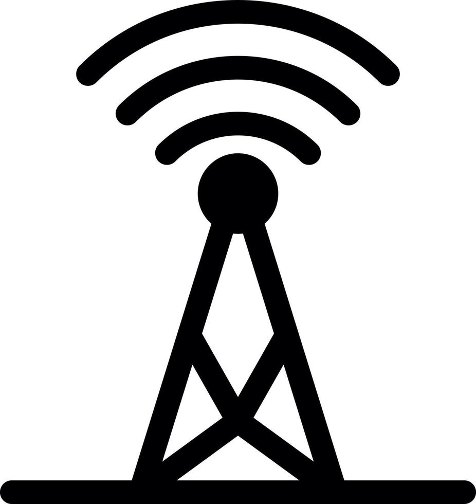 Broadcast-Glyphen-Symbol vektor