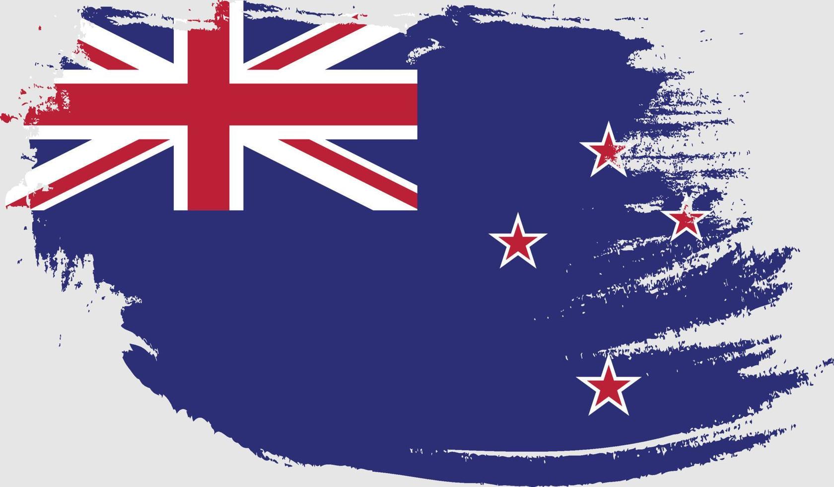 Neuseeland-Flagge mit Grunge-Textur vektor