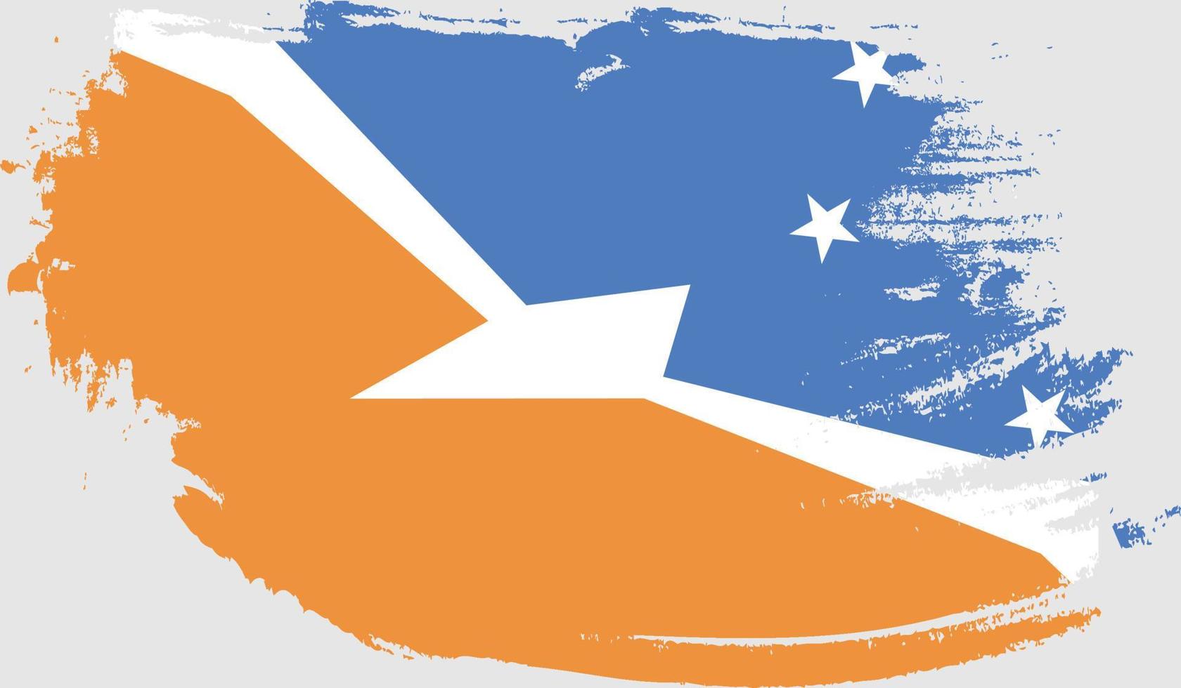 tierra del fuego provinsen Argentina flagga med grunge textur vektor