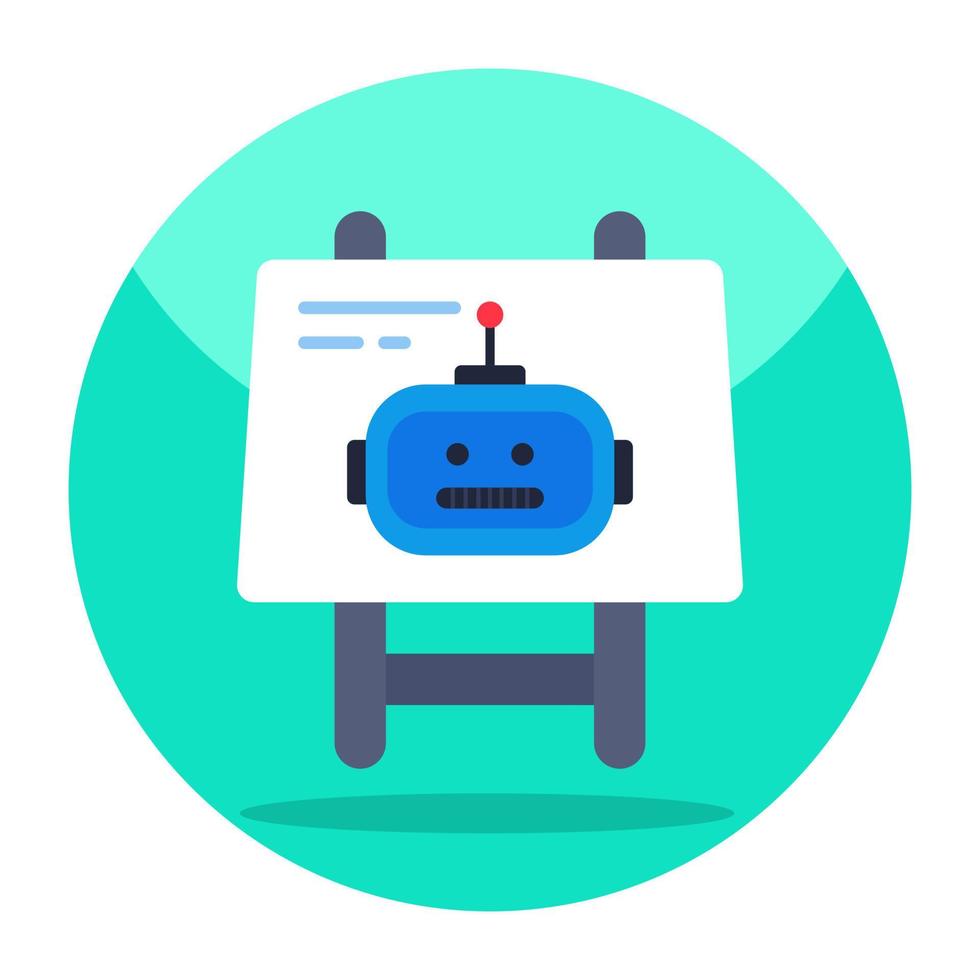 ein Icon-Design von Chatbot vektor