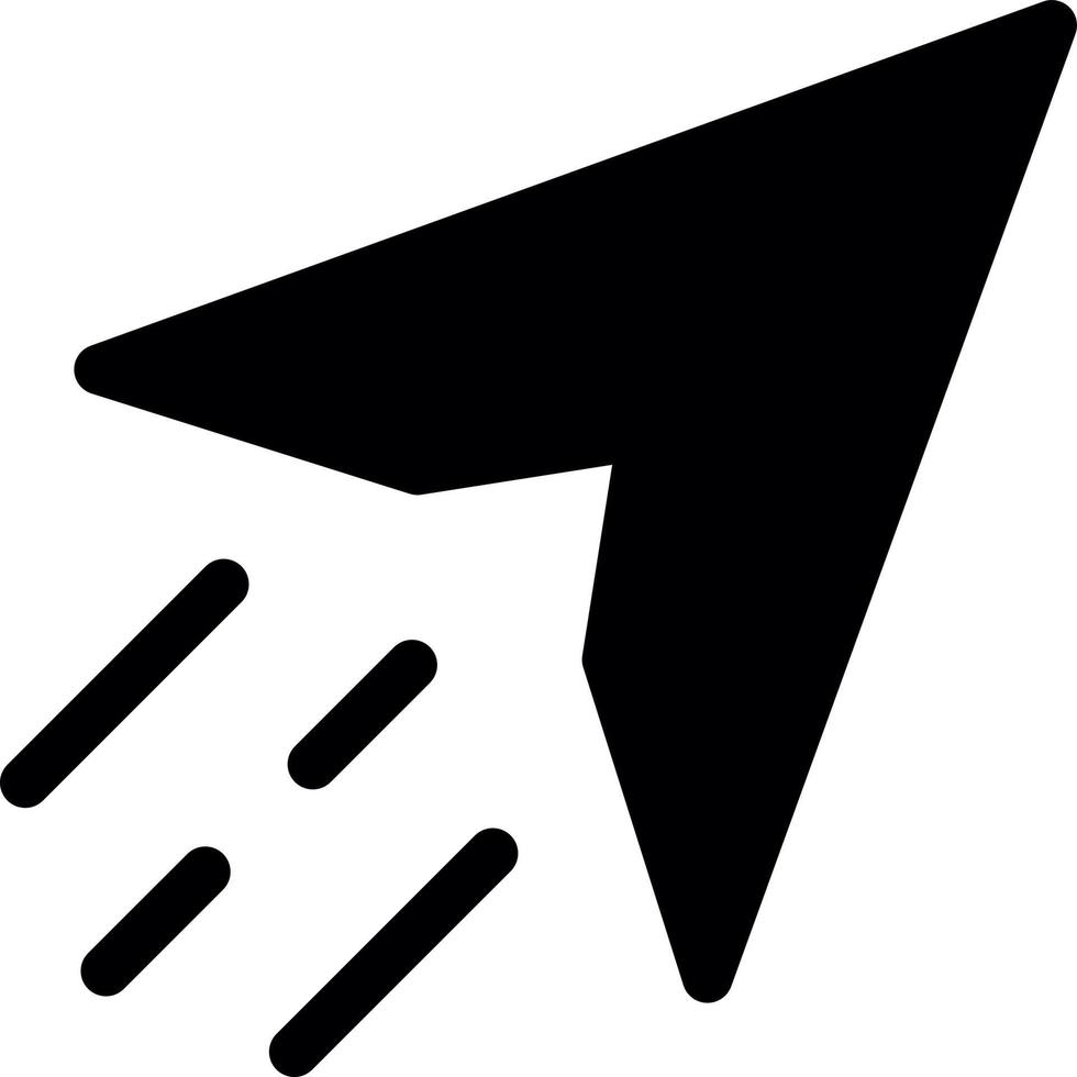 gesendetes Glyphen-Symbol vektor