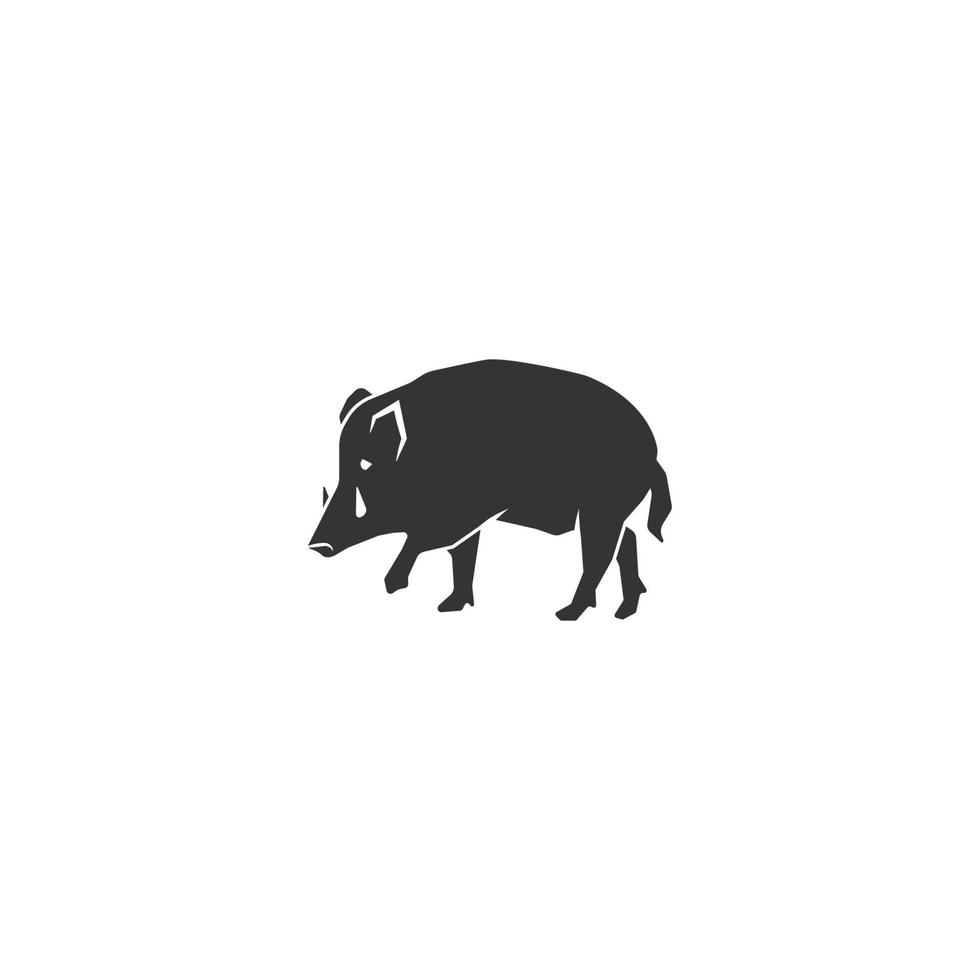 Wildschwein Symbol Grafikdesign Vektor Illustration