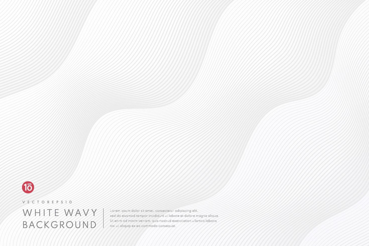 abstrakt mesh gradient med vita och grå kurva linjer mönster texturerad bakgrund. modern och minimal mall med kopieringsutrymme. design för omslagsmall, affisch, bannerwebb, tryckt annons. vektor eps10.