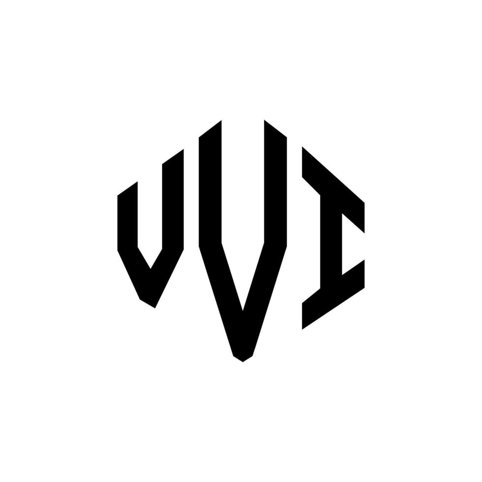 vvi-Buchstaben-Logo-Design mit Polygonform. vvi Polygon- und Würfelform-Logo-Design. vvi Sechseck-Vektor-Logo-Vorlage in weißen und schwarzen Farben. vvi-monogramm, geschäfts- und immobilienlogo. vektor