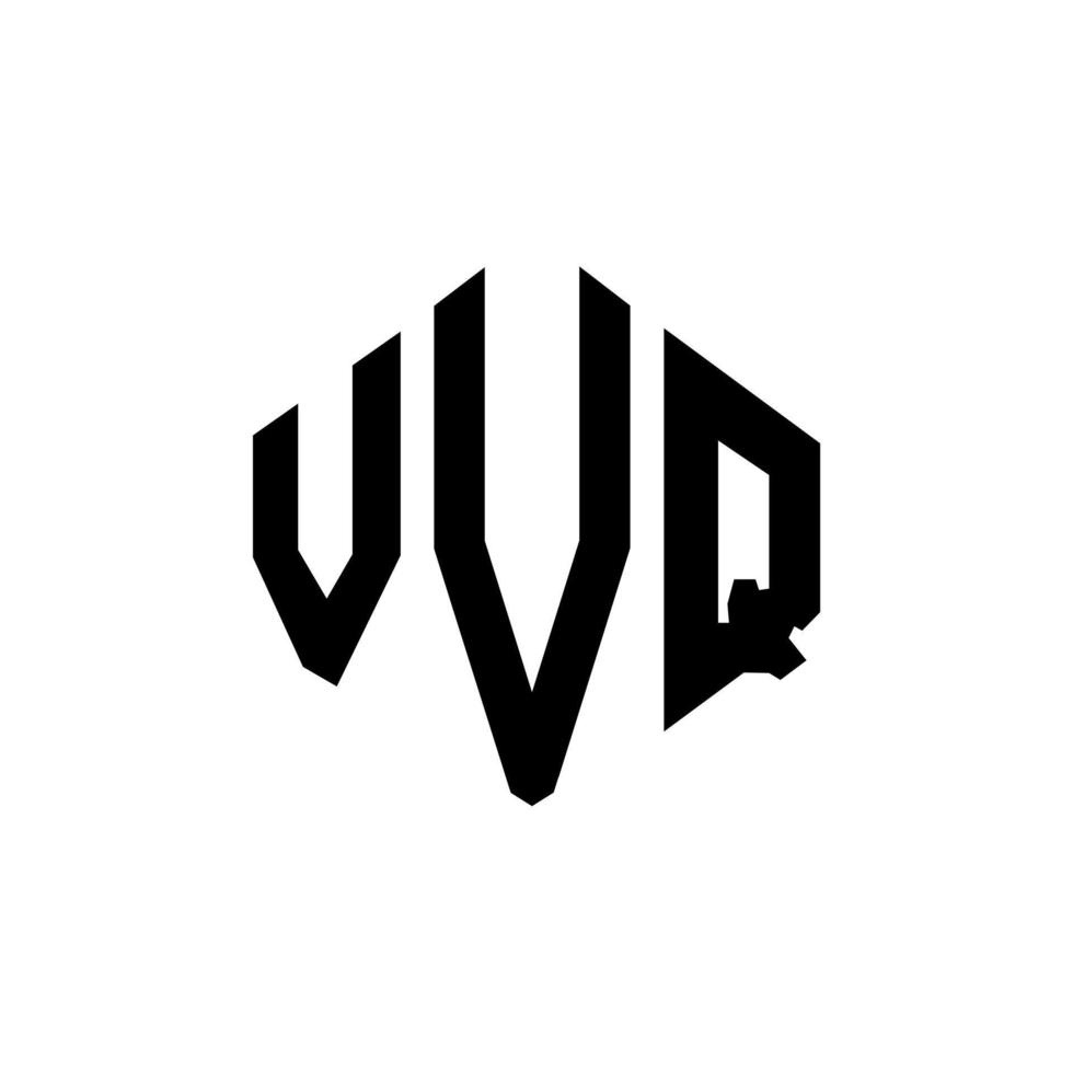 vvq-Buchstaben-Logo-Design mit Polygonform. vvq Polygon- und Würfelform-Logo-Design. vvq Sechseck-Vektor-Logo-Vorlage in weißen und schwarzen Farben. vvq-monogramm, geschäfts- und immobilienlogo. vektor
