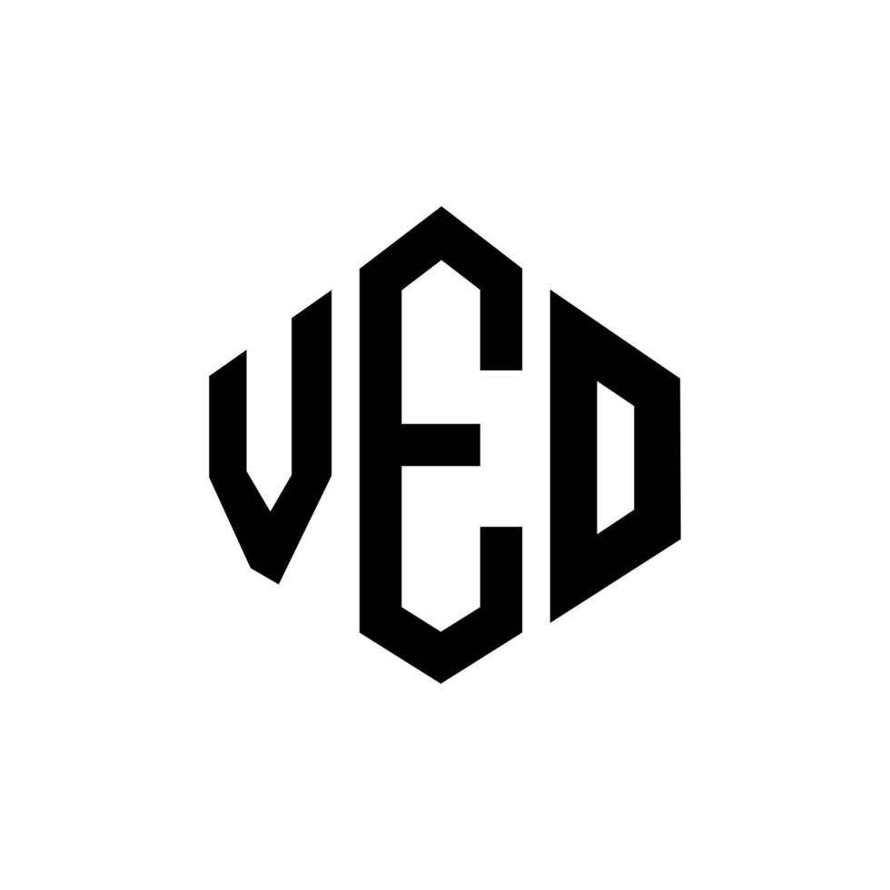 Veo-Buchstaben-Logo-Design mit Polygonform. veo-polygon- und würfelform-logo-design. Veo Sechseck-Vektor-Logo-Vorlage in weißen und schwarzen Farben. Veo-Monogramm, Geschäfts- und Immobilienlogo. vektor