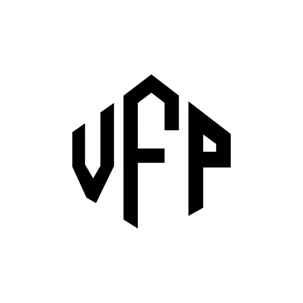 vfq-Brief-Logo-Design mit Polygonform. vfq Polygon- und Würfelform-Logo-Design. vfq Sechseck-Vektor-Logo-Vorlage in weißen und schwarzen Farben. vfq-Monogramm, Geschäfts- und Immobilienlogo. vektor