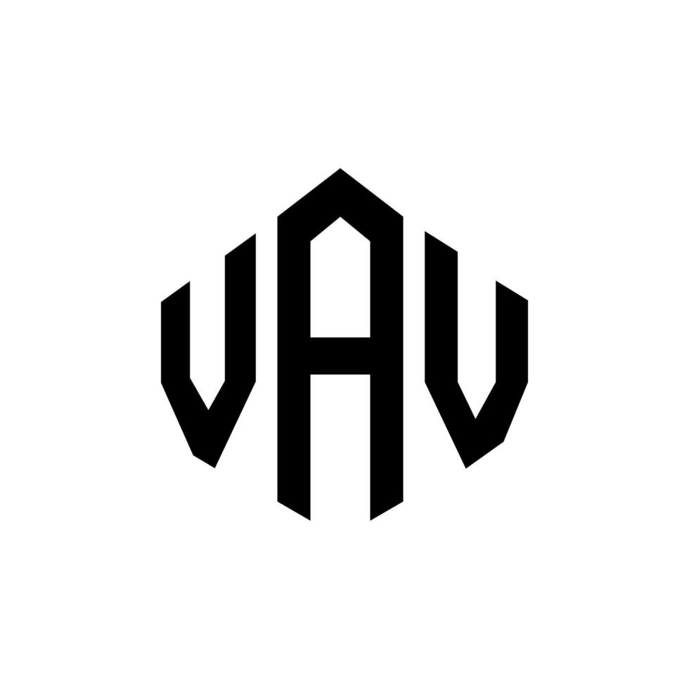 vav-Buchstaben-Logo-Design mit Polygonform. vav-polygon- und würfelform-logo-design. vav Sechseck-Vektor-Logo-Vorlage in weißen und schwarzen Farben. vav-monogramm, geschäfts- und immobilienlogo. vektor