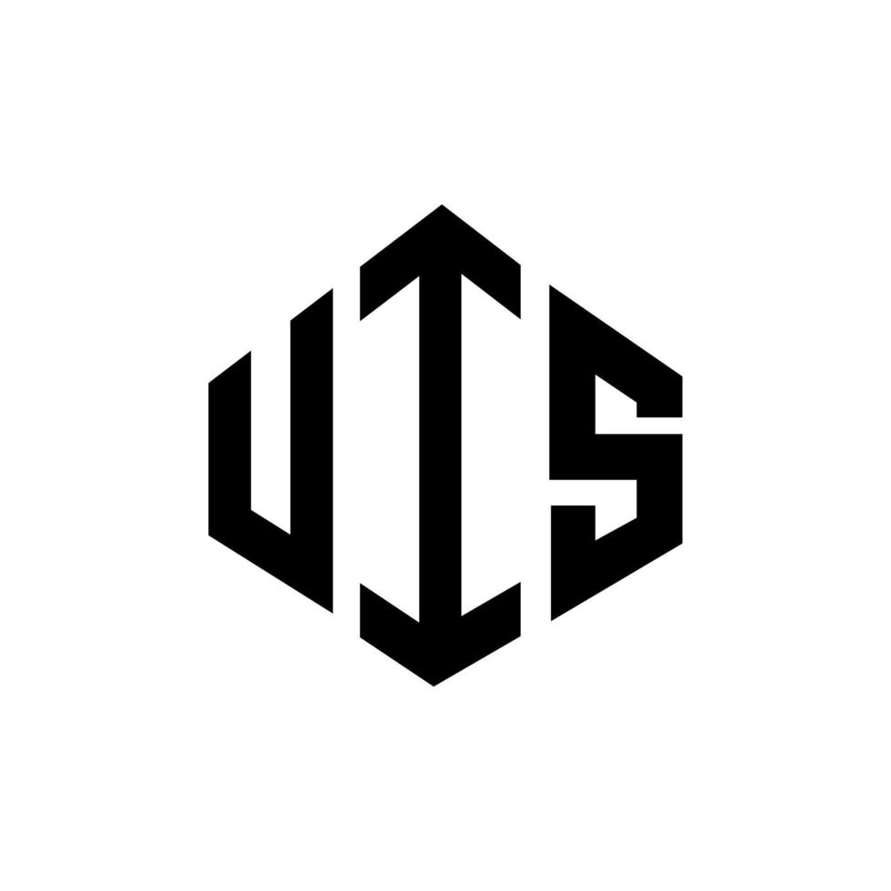 uis-Buchstaben-Logo-Design mit Polygonform. uis Polygon- und Würfelform-Logo-Design. uis Sechseck-Vektor-Logo-Vorlage in weißen und schwarzen Farben. uis monogramm, geschäfts- und immobilienlogo. vektor