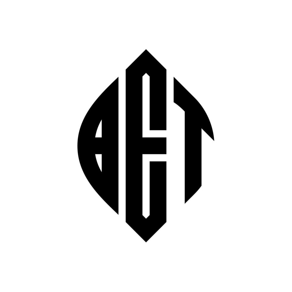 Wettkreis-Buchstaben-Logo-Design mit Kreis- und Ellipsenform. Wette Ellipsenbuchstaben mit typografischem Stil. Die drei Initialen bilden ein Kreislogo. Wettkreisemblem abstrakter Monogramm-Buchstabenmarkierungsvektor. vektor