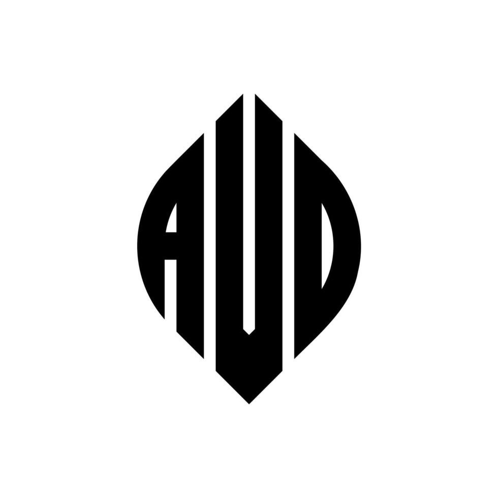 avd cirkel bokstavslogotyp design med cirkel och ellipsform. avd ellipsbokstäver med typografisk stil. de tre initialerna bildar en cirkellogotyp. avd cirkel emblem abstrakt monogram brev märke vektor. vektor