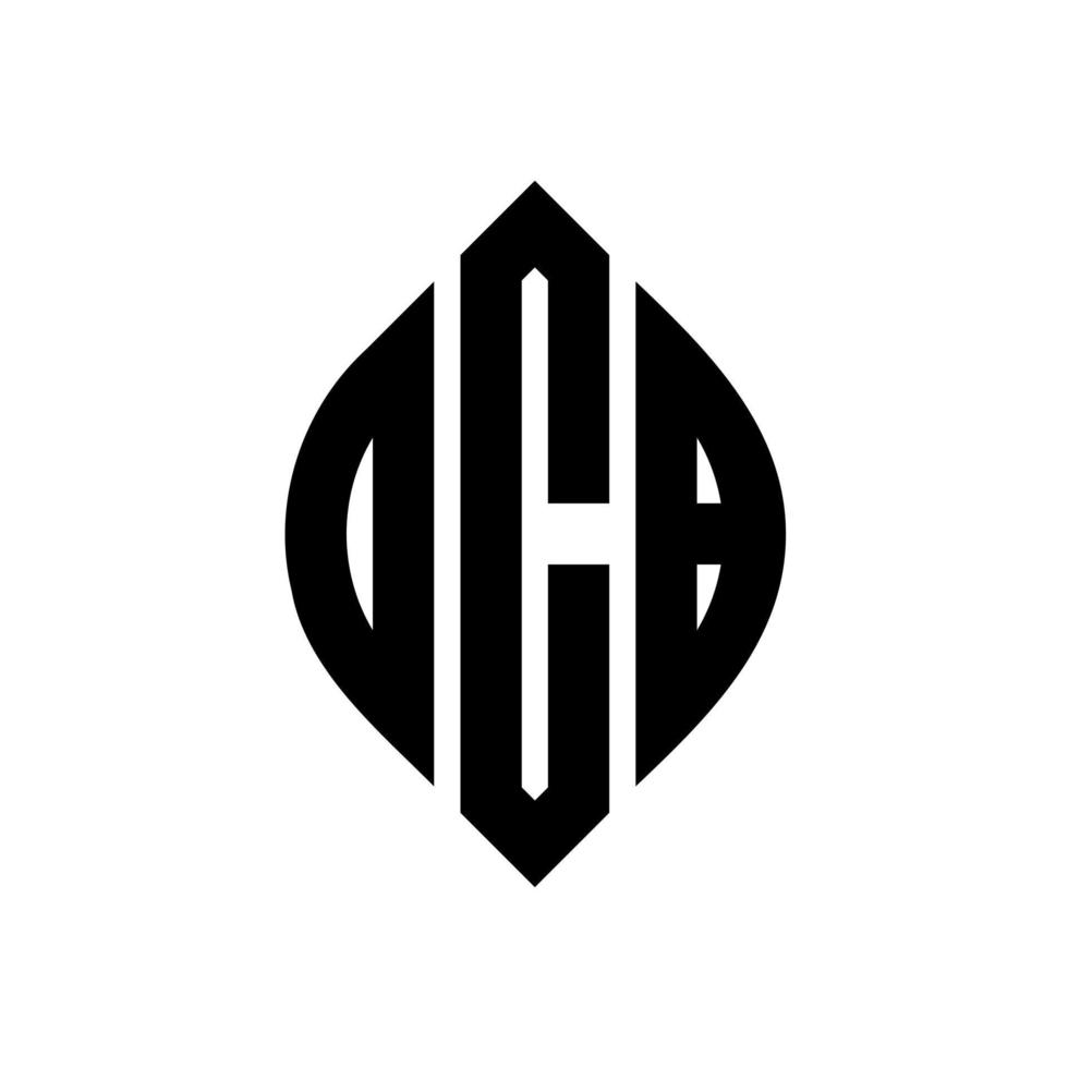 dcb-Kreisbuchstaben-Logo-Design mit Kreis- und Ellipsenform. DCB-Ellipsenbuchstaben mit typografischem Stil. Die drei Initialen bilden ein Kreislogo. dcb-Kreis-Emblem abstrakter Monogramm-Buchstaben-Markenvektor. vektor