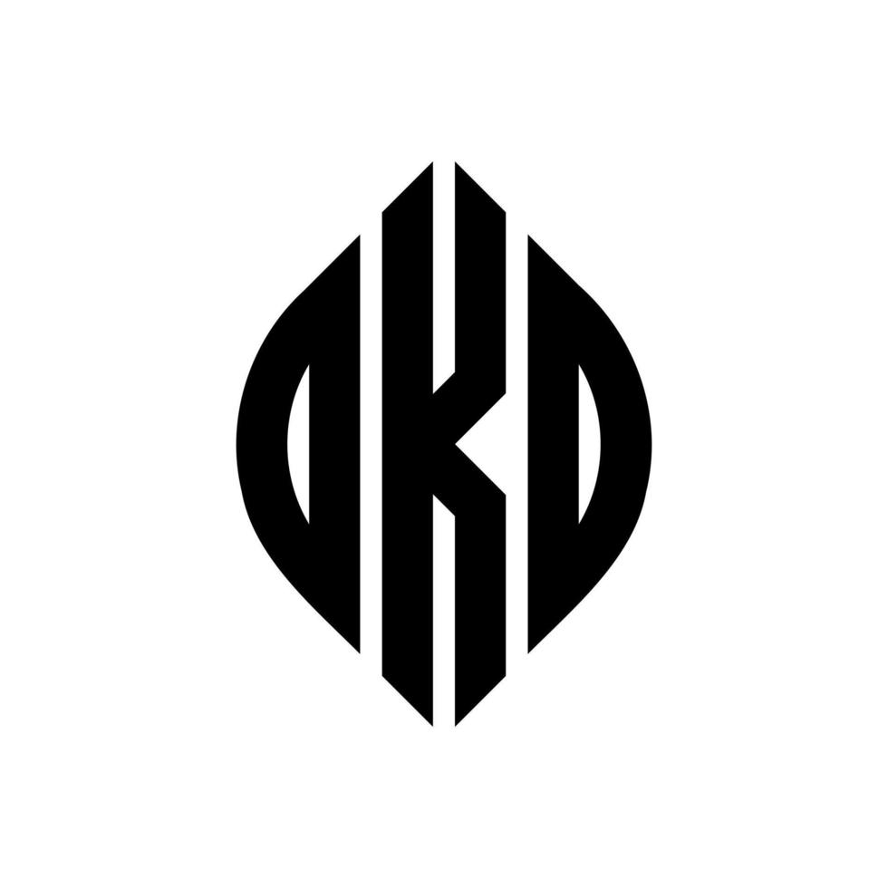 dkd-Kreisbuchstaben-Logo-Design mit Kreis- und Ellipsenform. dkd Ellipsenbuchstaben mit typografischem Stil. Die drei Initialen bilden ein Kreislogo. dkd-Kreis-Emblem abstrakter Monogramm-Buchstaben-Markierungsvektor. vektor