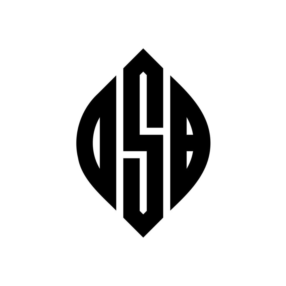 dsb-Kreisbuchstaben-Logo-Design mit Kreis- und Ellipsenform. dsb-ellipsenbuchstaben mit typografischem stil. Die drei Initialen bilden ein Kreislogo. dsb-Kreis-Emblem abstrakter Monogramm-Buchstaben-Markierungsvektor. vektor