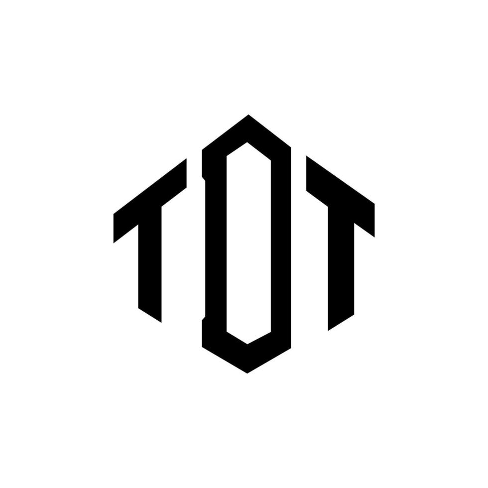 tdt-Buchstaben-Logo-Design mit Polygonform. tdt-Polygon- und Würfelform-Logo-Design. tdt Sechseck-Vektor-Logo-Vorlage in weißen und schwarzen Farben. tdt-monogramm, geschäfts- und immobilienlogo. vektor