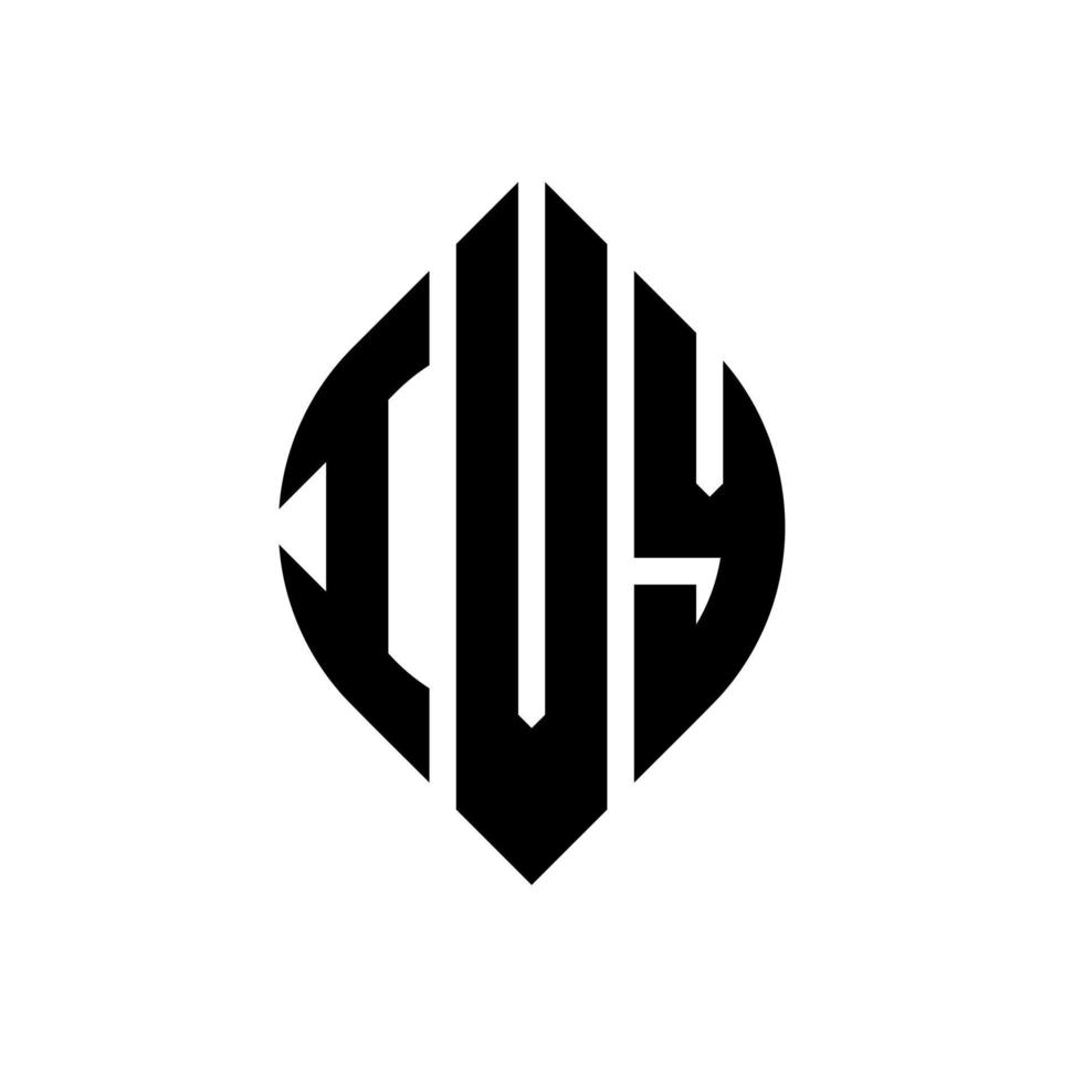 Efeu-Kreis-Buchstaben-Logo-Design mit Kreis- und Ellipsenform. Efeu-Ellipsen-Buchstaben mit typografischem Stil. Die drei Initialen bilden ein Kreislogo. Efeu-Kreis-Emblem abstrakter Monogramm-Buchstaben-Markierungsvektor. vektor