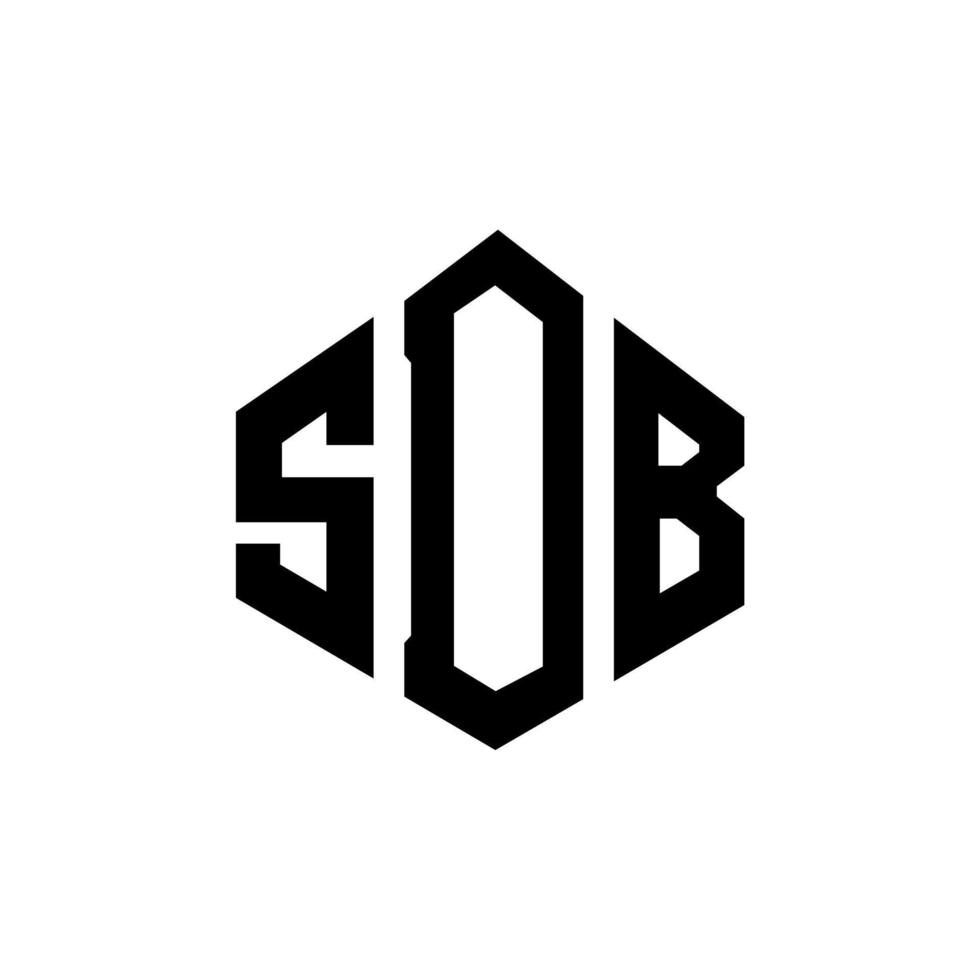 sdb bokstavslogotypdesign med polygonform. sdb polygon och kubform logotypdesign. sdb hexagon vektor logotyp mall vita och svarta färger. sdb monogram, affärs- och fastighetslogotyp.